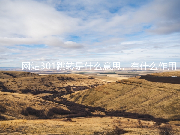 網(wǎng)站301跳轉(zhuǎn)是什么意思，有什么作用？
