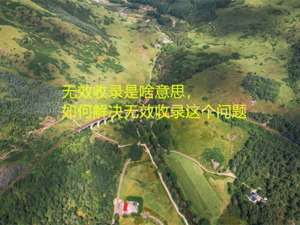 無效收錄是啥意思，如何解決無效收錄這個(gè)問題